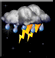 Nearby thunderstorm, Delimično oblačno Nearby thunderstorm, Delimično oblačno